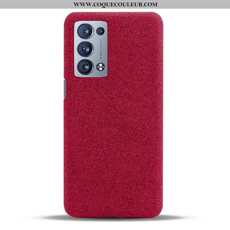 Coque Oppo Reno 6 Pro 5G Revêtement Tissu