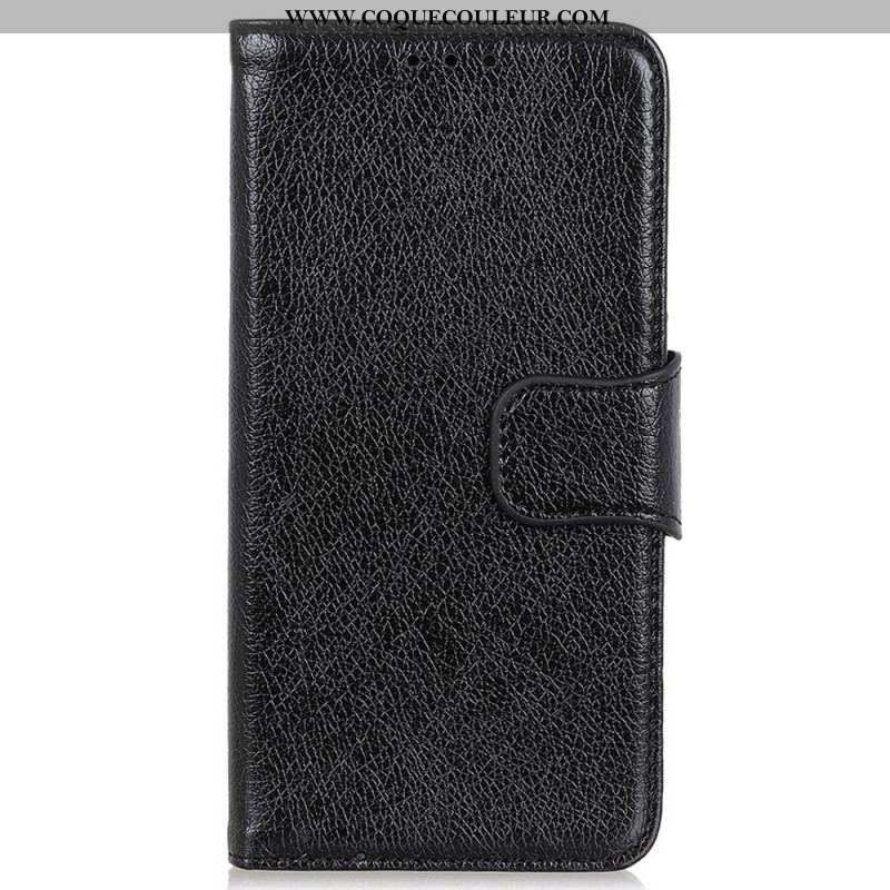 Housse Oppo Reno 7 Cuir Fendu Nappa