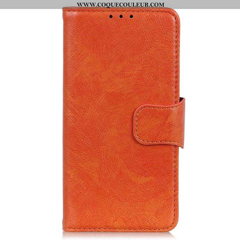 Housse Oppo Reno 7 Cuir Fendu Nappa