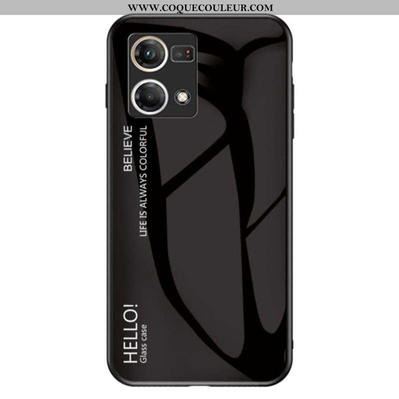 Coque Oppo Reno 7 Verre Trempé Hello