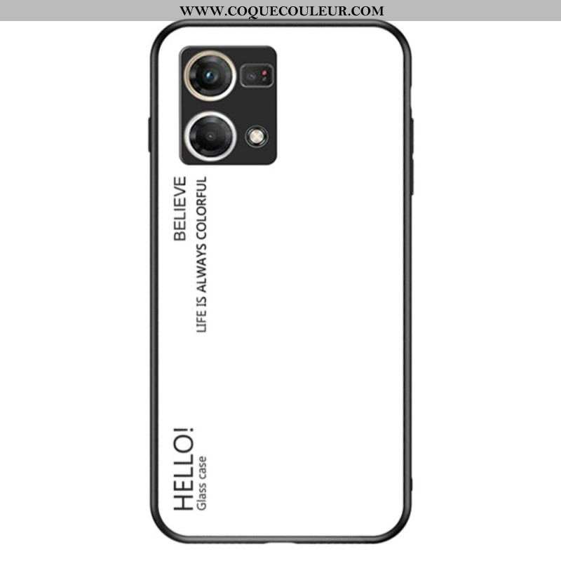 Coque Oppo Reno 7 Verre Trempé Hello