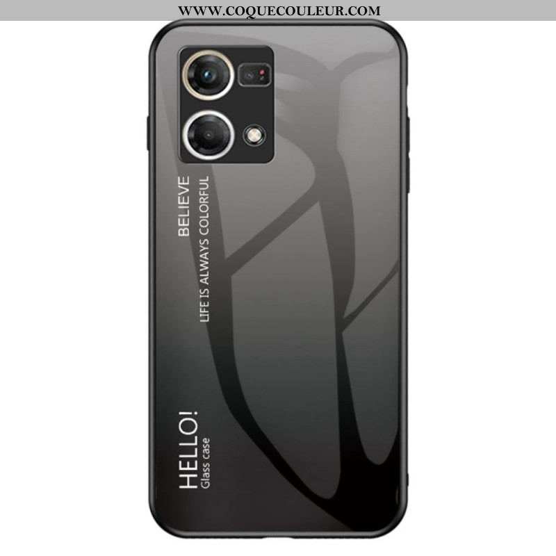 Coque Oppo Reno 7 Verre Trempé Hello