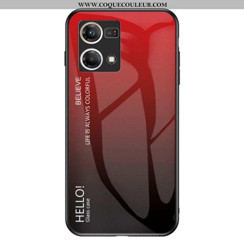 Coque Oppo Reno 7 Verre Trempé Hello