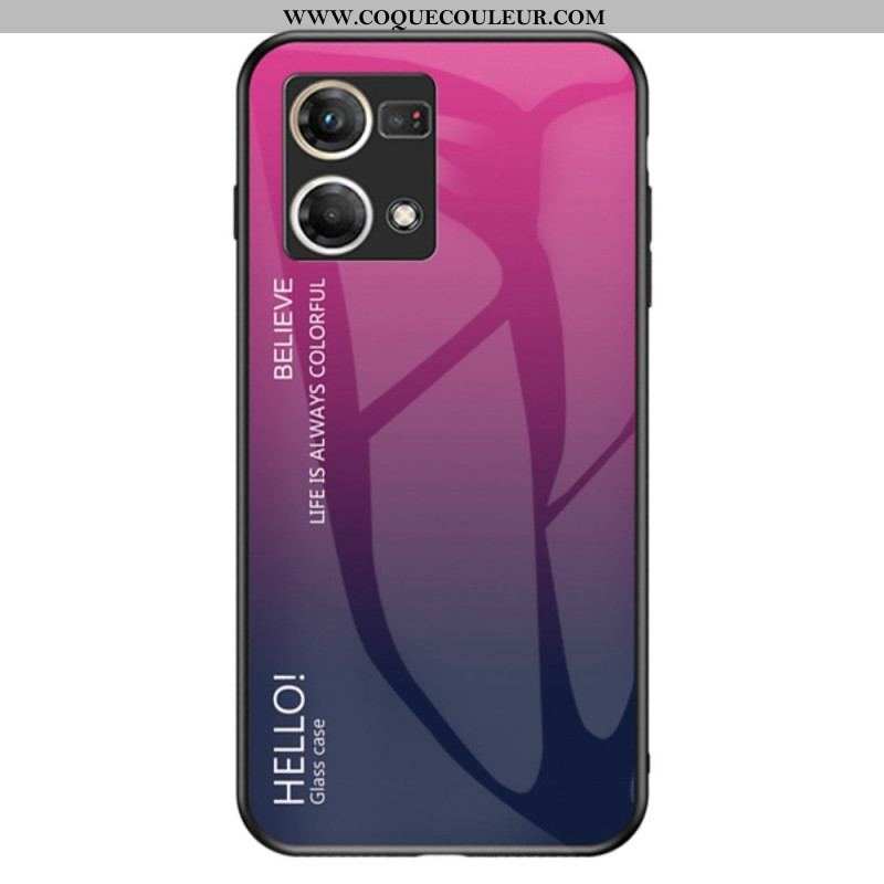 Coque Oppo Reno 7 Verre Trempé Hello