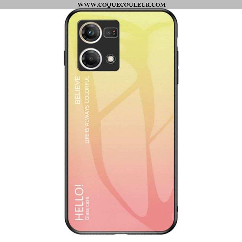 Coque Oppo Reno 7 Verre Trempé Hello