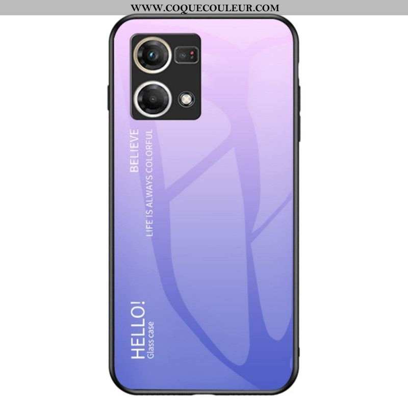 Coque Oppo Reno 7 Verre Trempé Hello