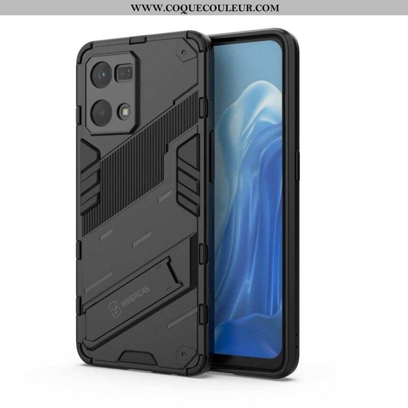 Coque Oppo Reno 7 Support Amovible Deux Positions Mains Libres