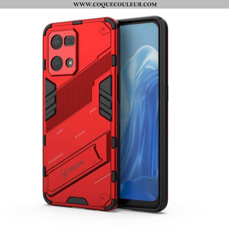 Coque Oppo Reno 7 Support Amovible Deux Positions Mains Libres