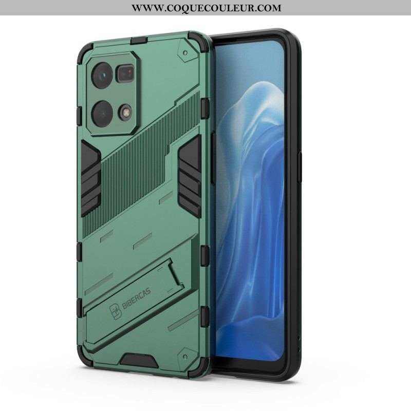 Coque Oppo Reno 7 Support Amovible Deux Positions Mains Libres