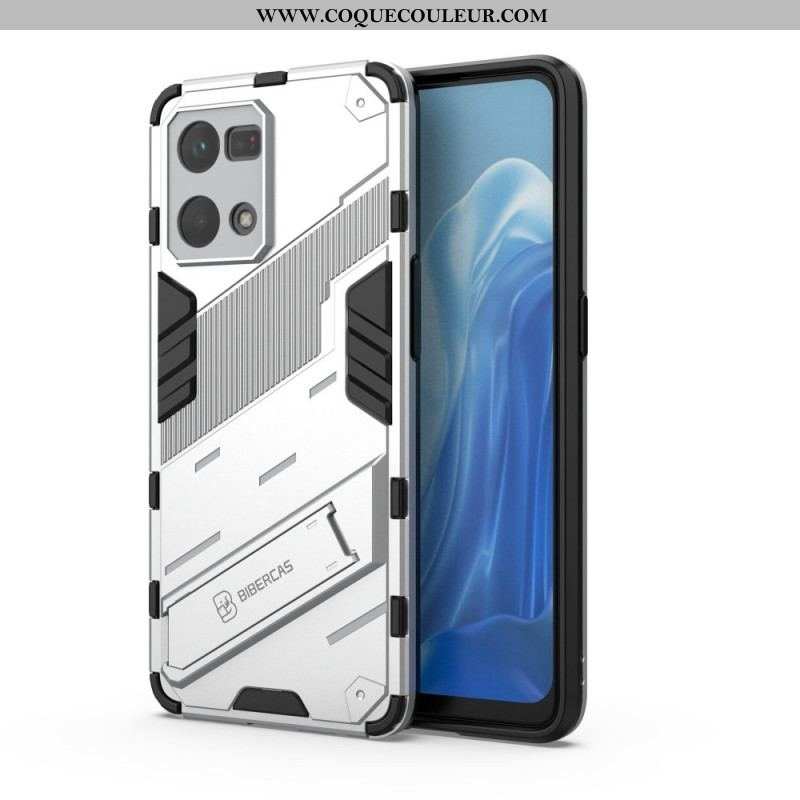 Coque Oppo Reno 7 Support Amovible Deux Positions Mains Libres