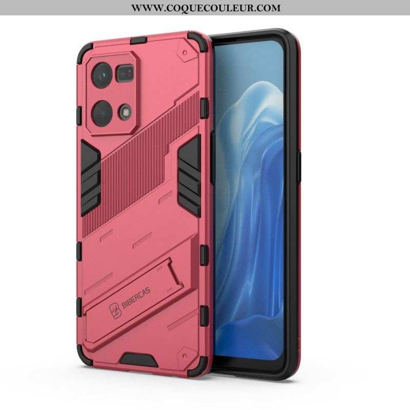 Coque Oppo Reno 7 Support Amovible Deux Positions Mains Libres