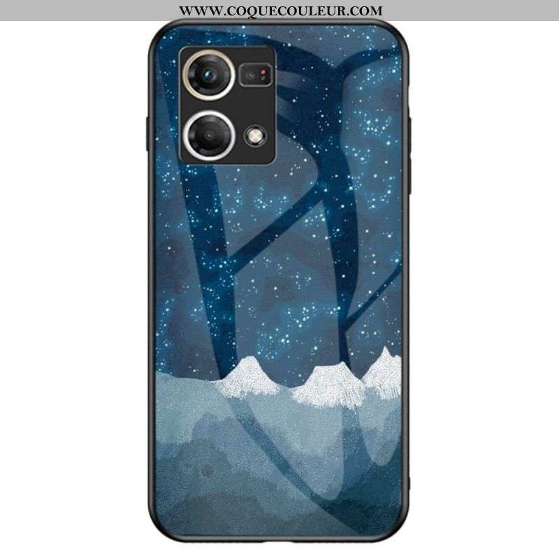 Coque Oppo Reno 7 Verre Trempé Motif