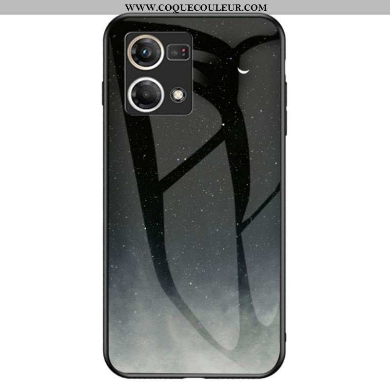 Coque Oppo Reno 7 Verre Trempé Motif