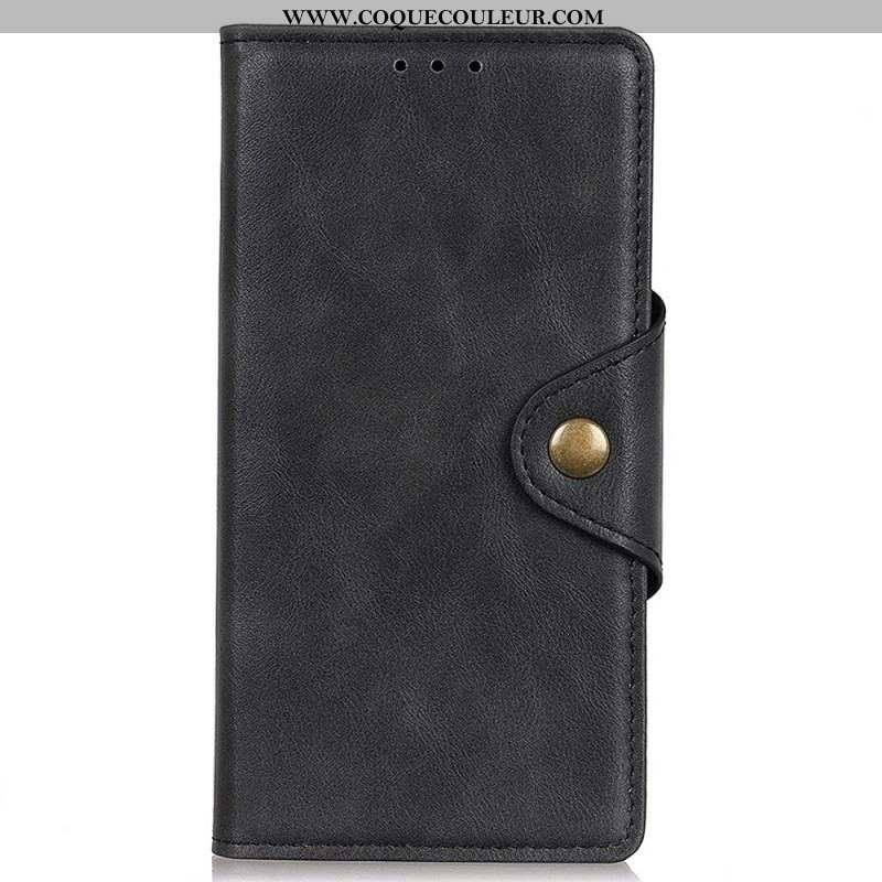 Housse Oppo Reno 7 Simili Cuir Bouton