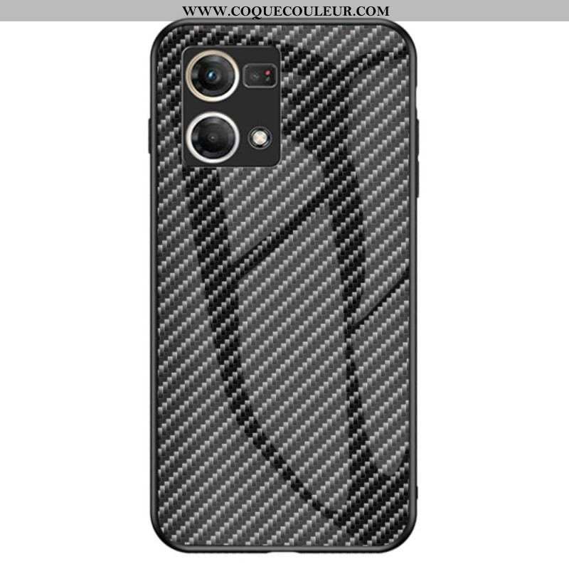 Coque Oppo Reno 7 Verre Trempé Fibre Carbone