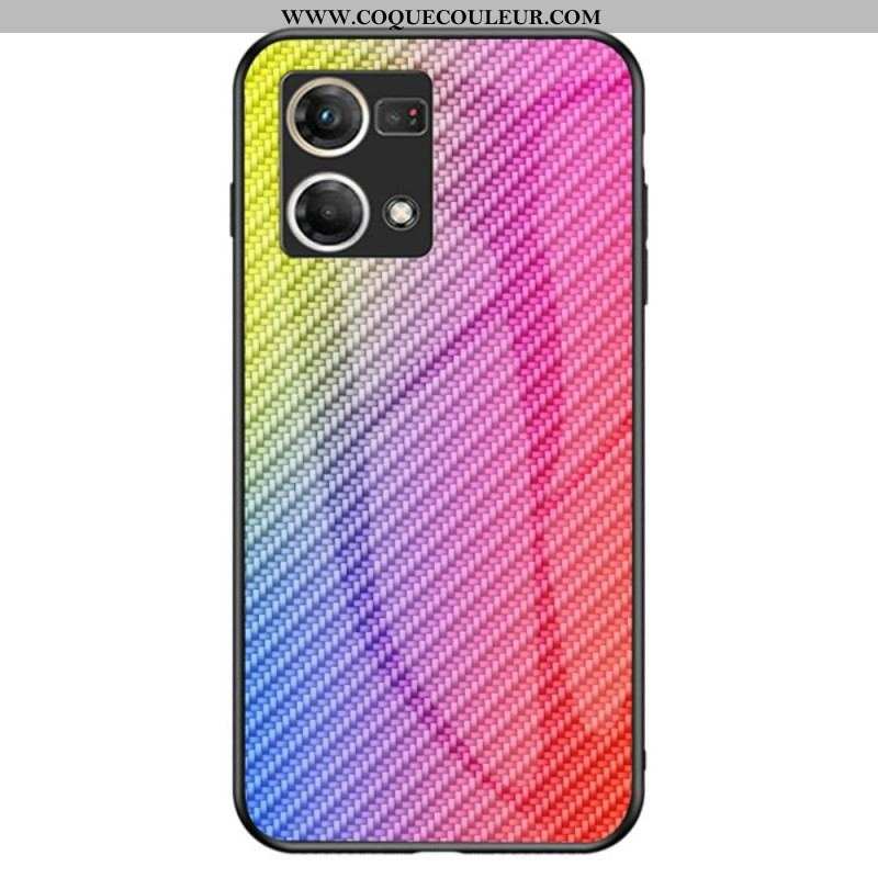 Coque Oppo Reno 7 Verre Trempé Fibre Carbone