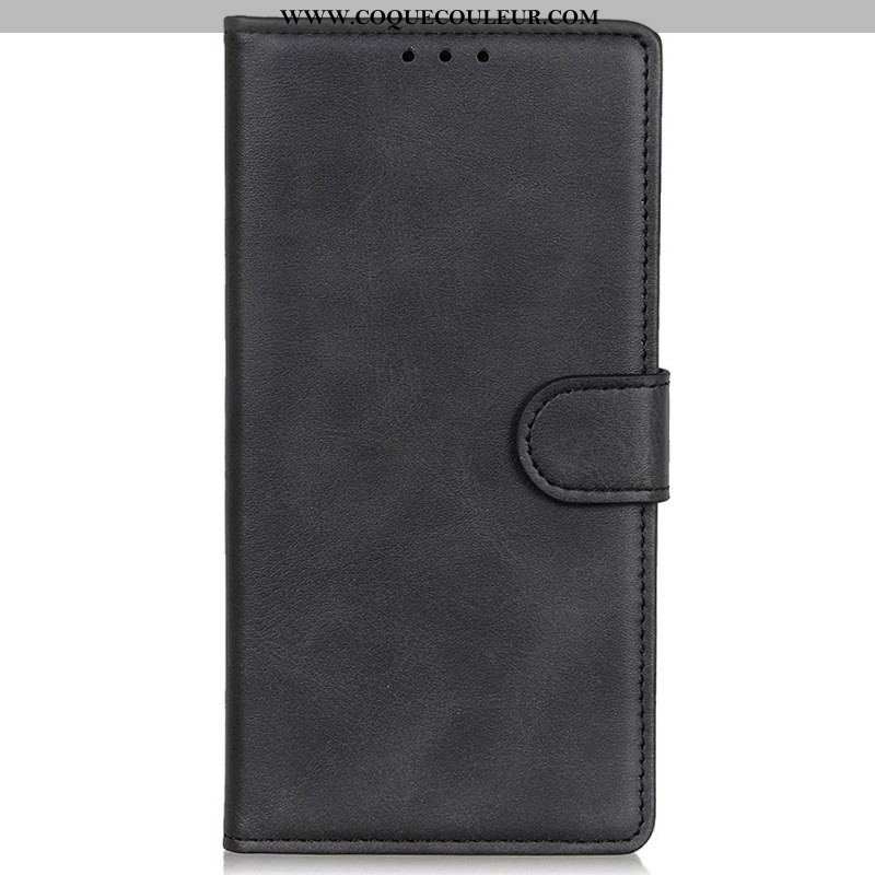 Housse Oppo Reno 7 Style Cuir Mat