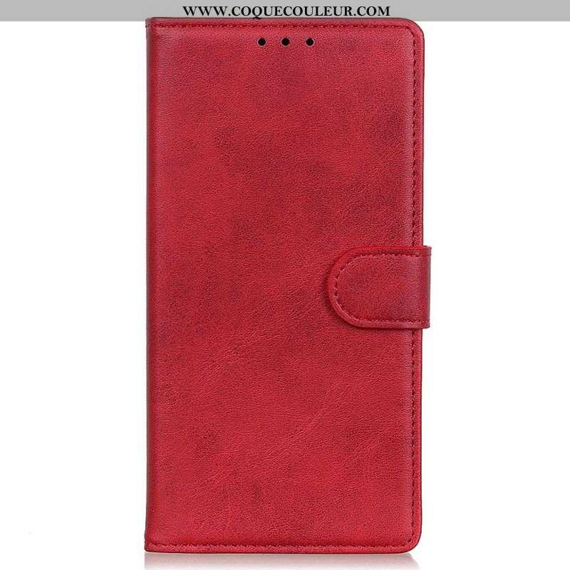 Housse Oppo Reno 7 Style Cuir Mat