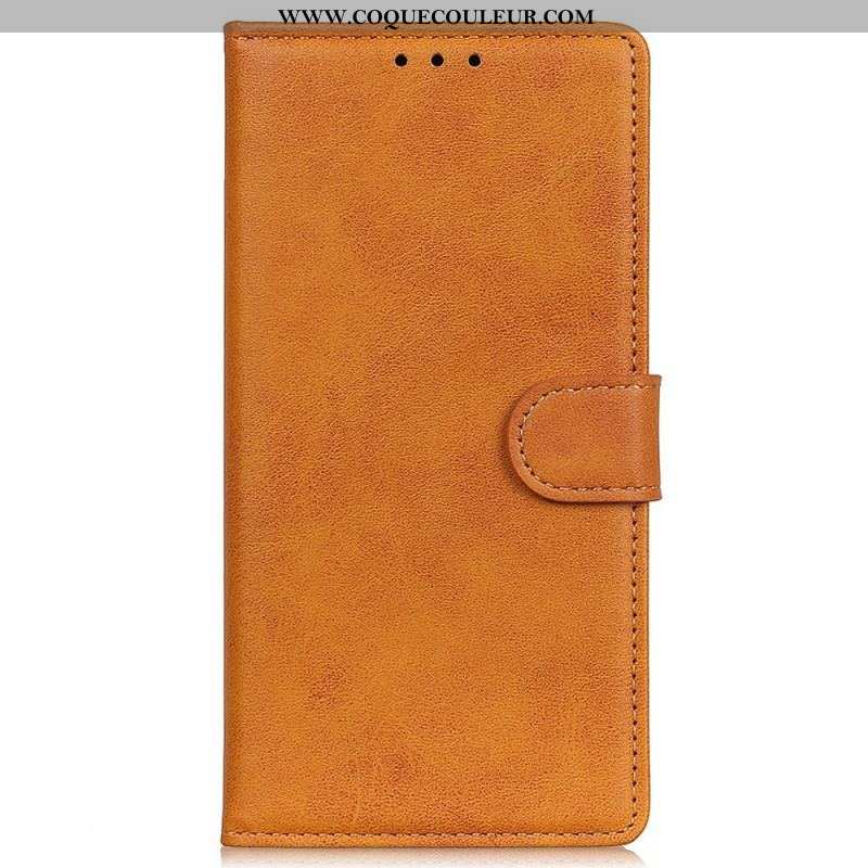 Housse Oppo Reno 7 Style Cuir Mat