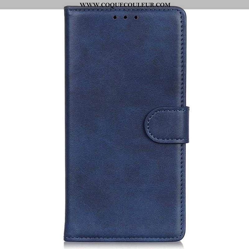 Housse Oppo Reno 7 Style Cuir Mat