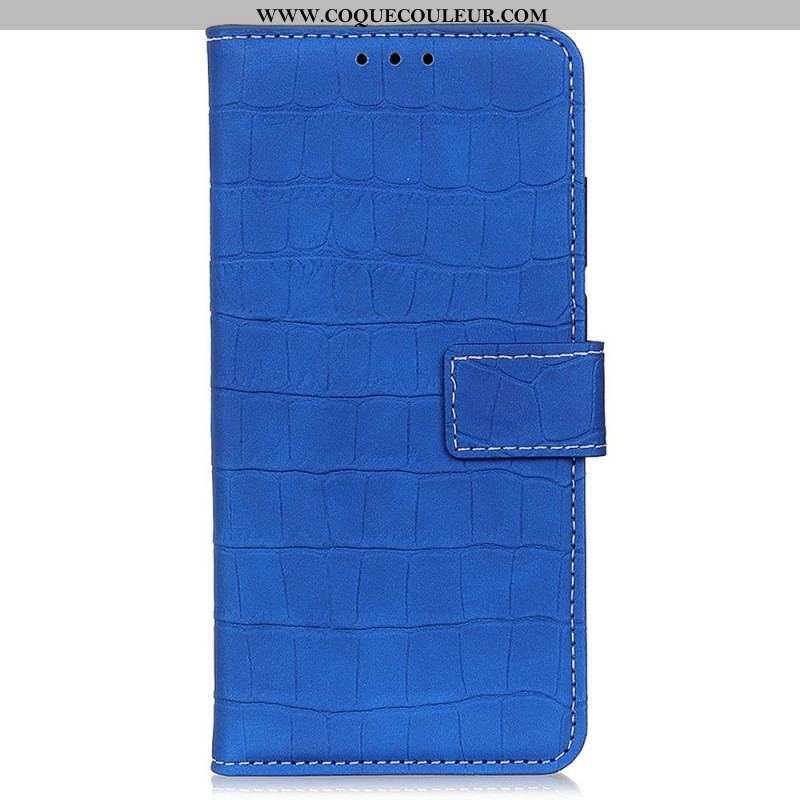 Housse Oppo Reno 7 Style Peau de Crocodile