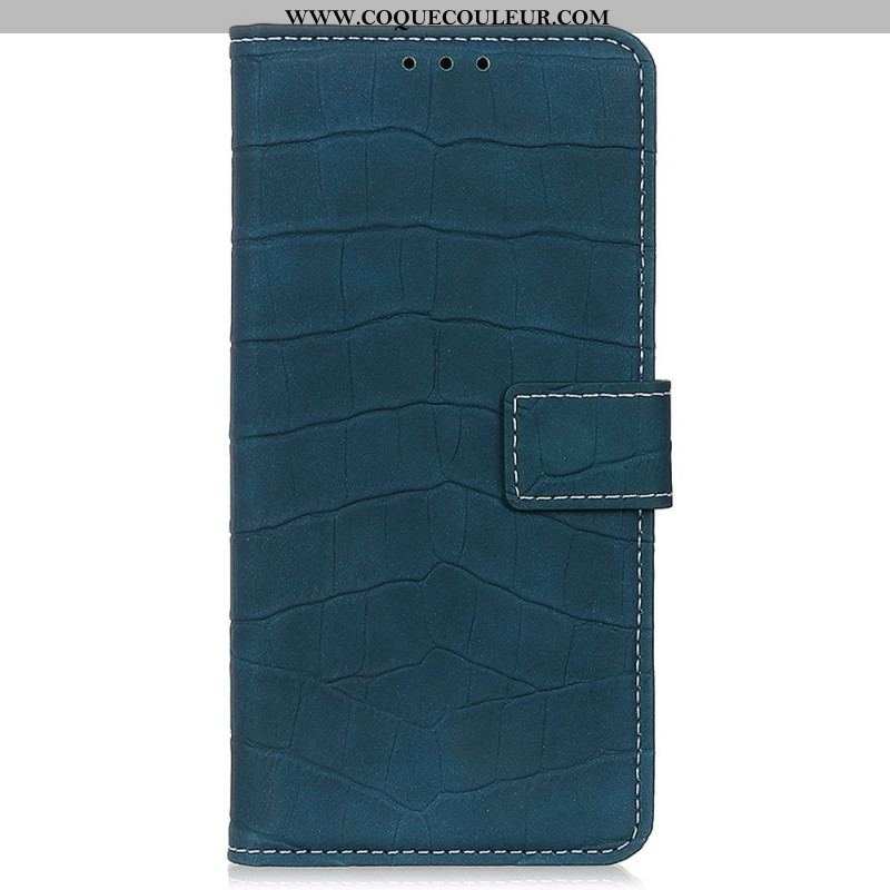 Housse Oppo Reno 7 Style Peau de Crocodile