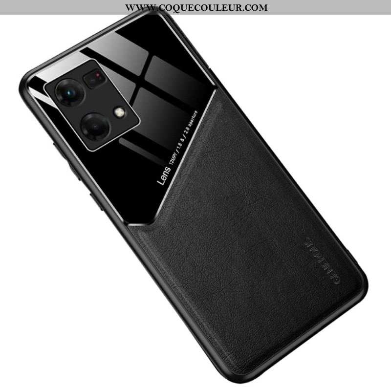 Coque Oppo Reno 7 Simili Cuir Haut de Gamme