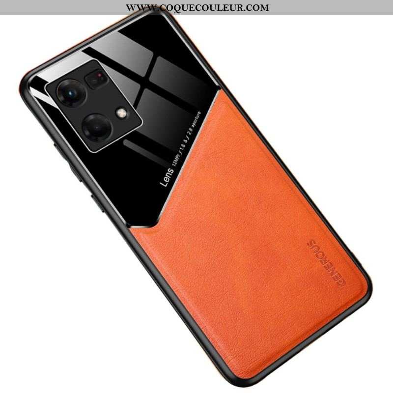 Coque Oppo Reno 7 Simili Cuir Haut de Gamme