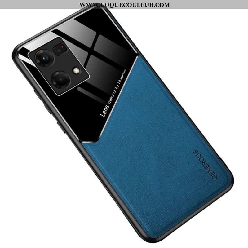 Coque Oppo Reno 7 Simili Cuir Haut de Gamme