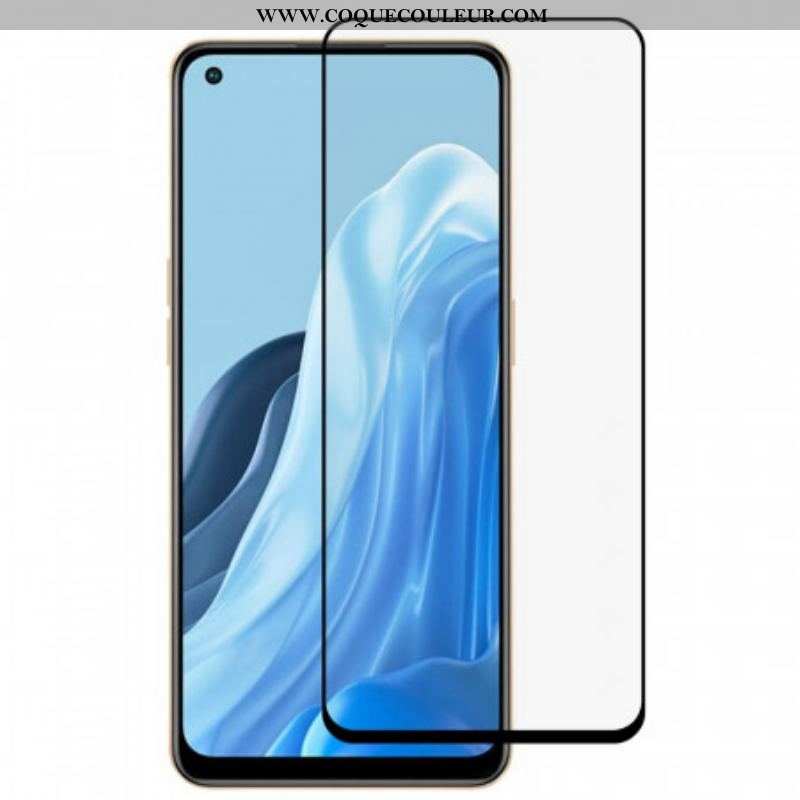 Protection Écran Verre Trempé Contours Noirs Oppo Reno 7