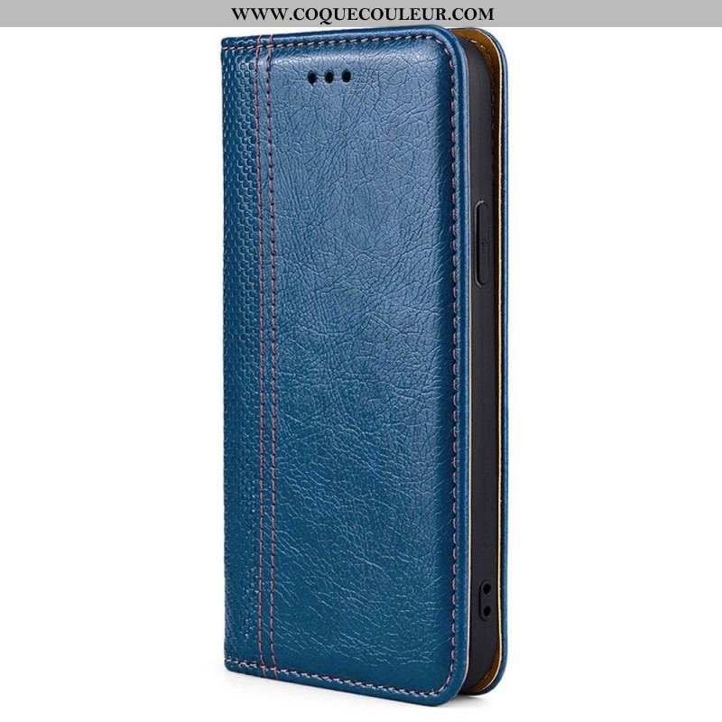 Flip Cover Oppo Reno 7 Simili Cuir Vintage