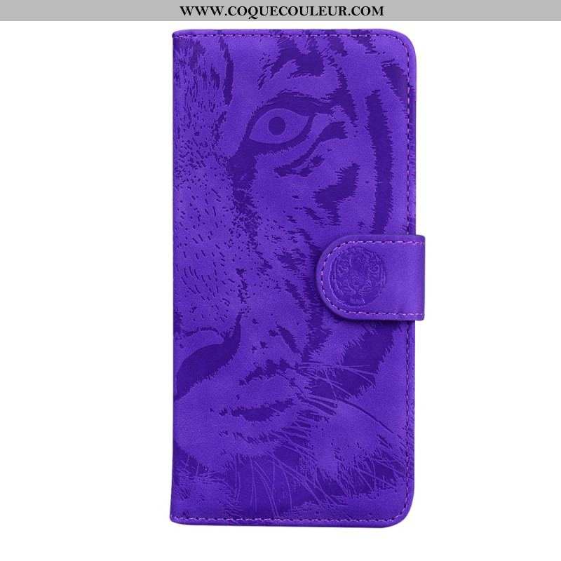 Housse Oppo Reno 8 Lite Empreinte Tigre