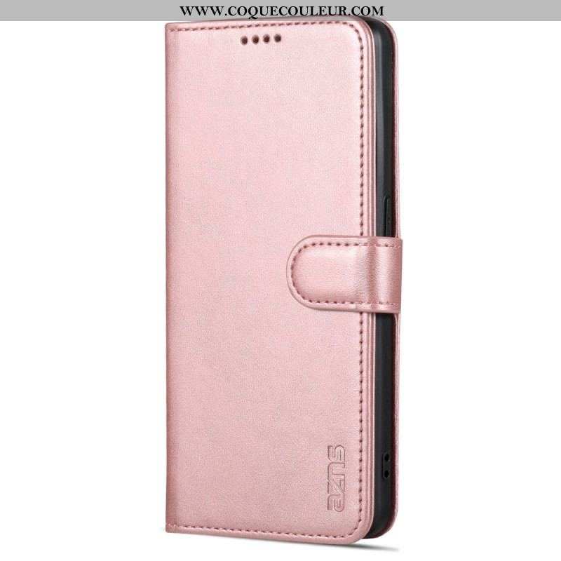 Housse Oppo Reno 8 Lite Style Cuir AZNS