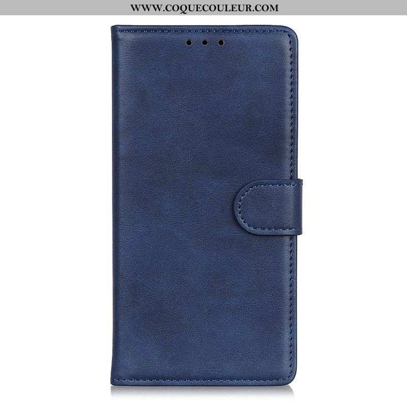 Housse Oppo Reno 8 Lite Style Cuir Mat