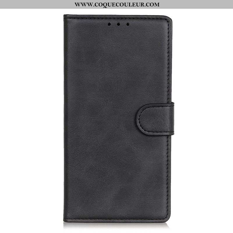 Housse Oppo Reno 8 Lite Style Cuir Mat