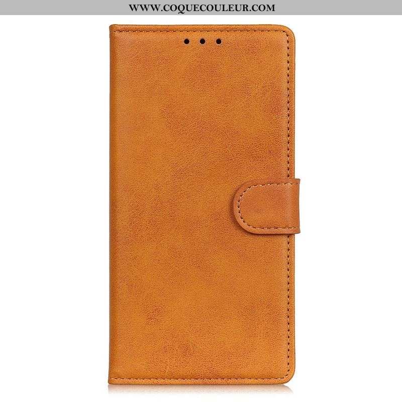 Housse Oppo Reno 8 Lite Style Cuir Mat