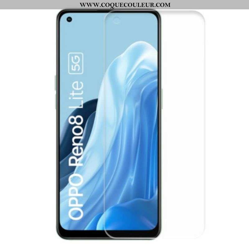 Protection en verre trempé HD pour l'écran du Oppo Reno 8 Lite