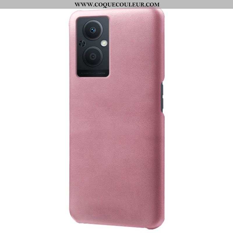 Coque Oppo Reno 8 Lite Effet Cuir