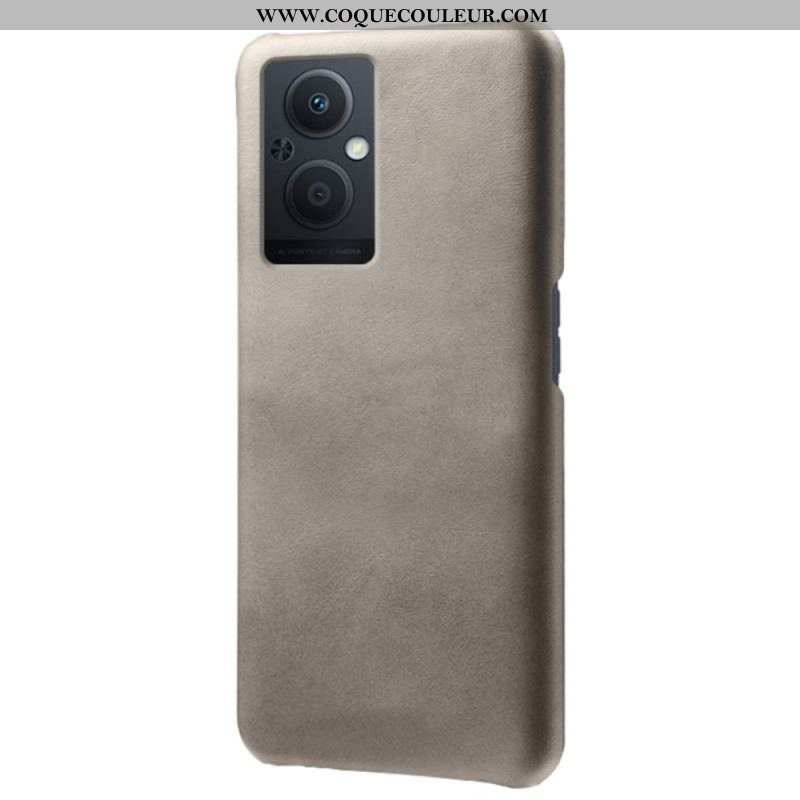 Coque Oppo Reno 8 Lite Effet Cuir