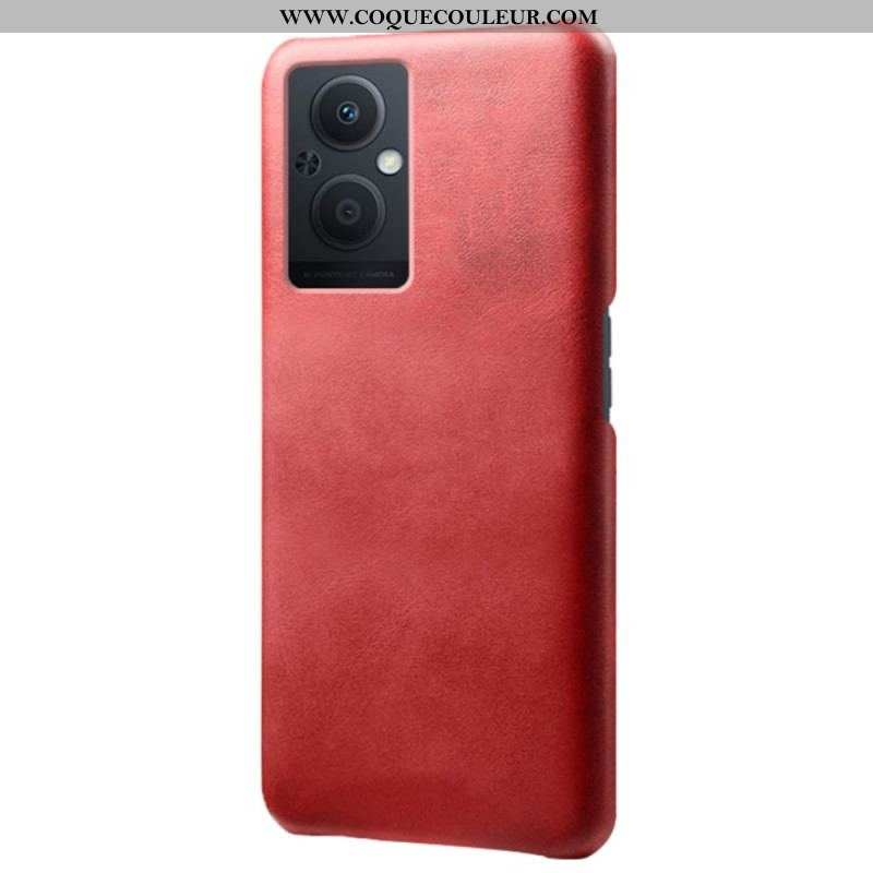 Coque Oppo Reno 8 Lite Effet Cuir