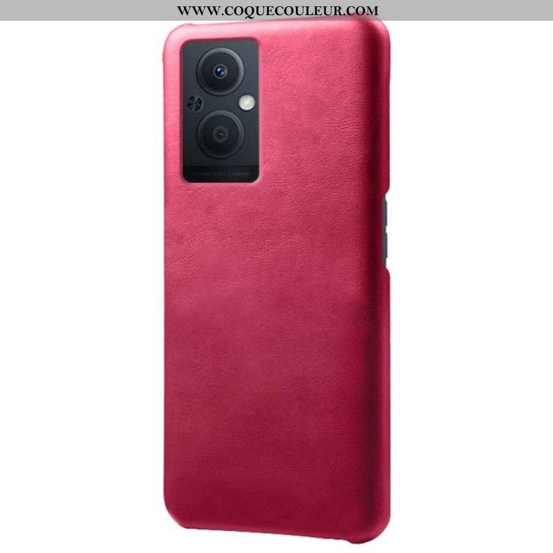 Coque Oppo Reno 8 Lite Effet Cuir