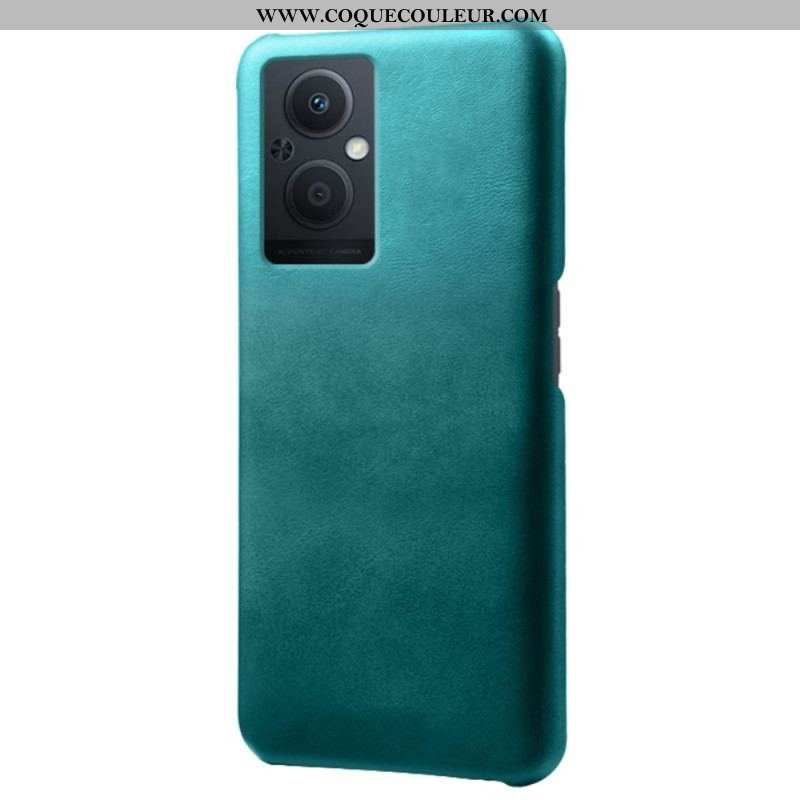 Coque Oppo Reno 8 Lite Effet Cuir