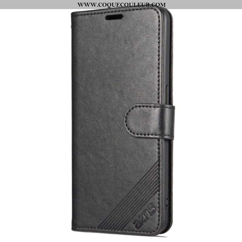 Housse Oppo Reno 8 Lite Style Cuir AZNS