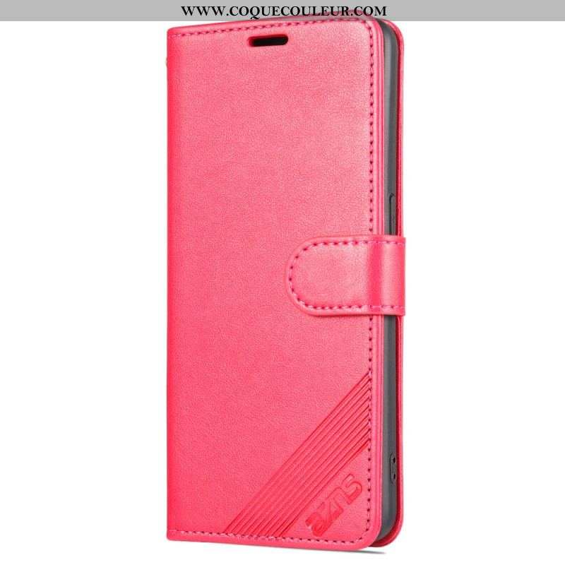 Housse Oppo Reno 8 Lite Style Cuir AZNS