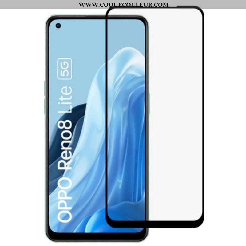 Protection en verre trempé Contour Noir pour Oppo Reno 8 Lite