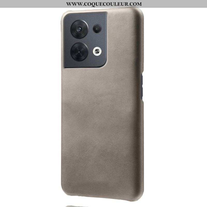 Coque Oppo Reno 8 Effet Cuir