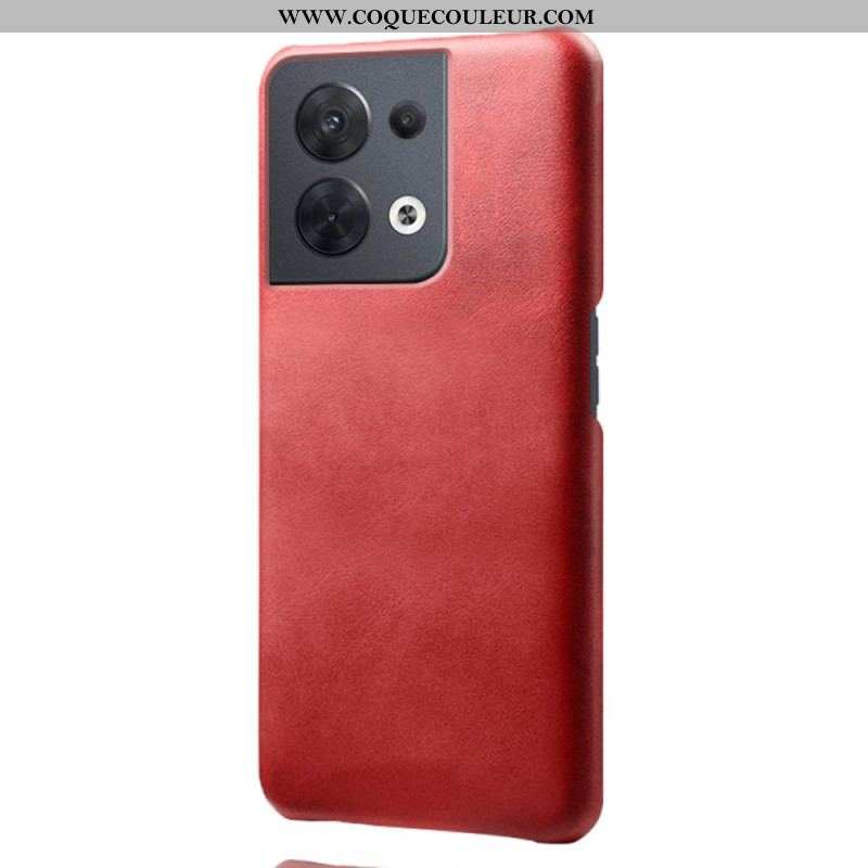 Coque Oppo Reno 8 Effet Cuir