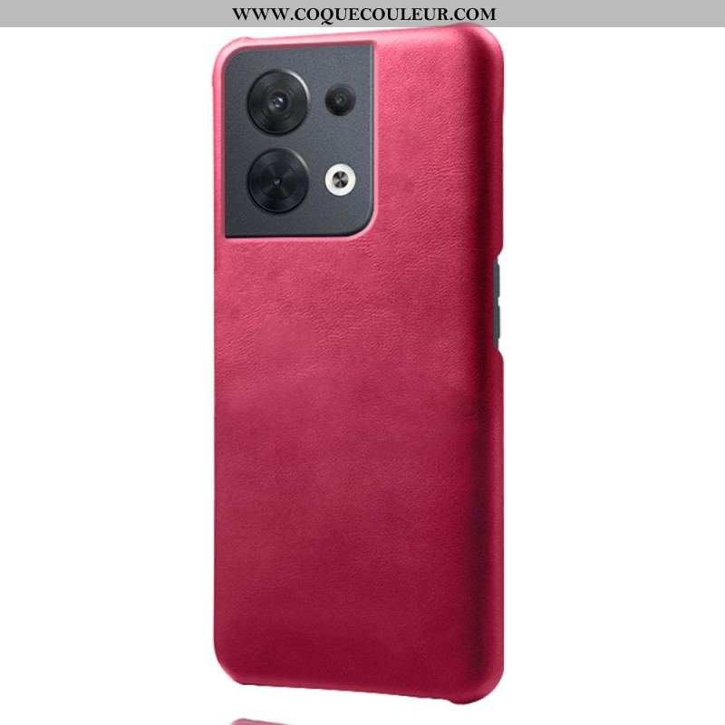 Coque Oppo Reno 8 Effet Cuir