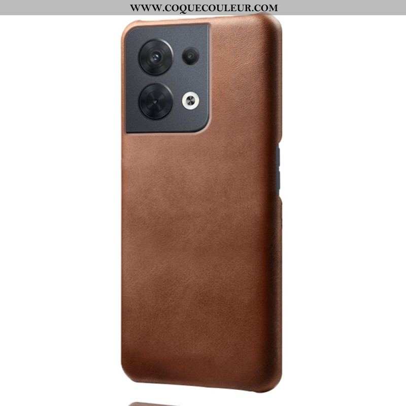 Coque Oppo Reno 8 Effet Cuir