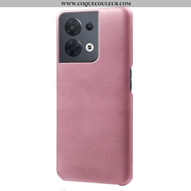 Coque Oppo Reno 8 Effet Cuir